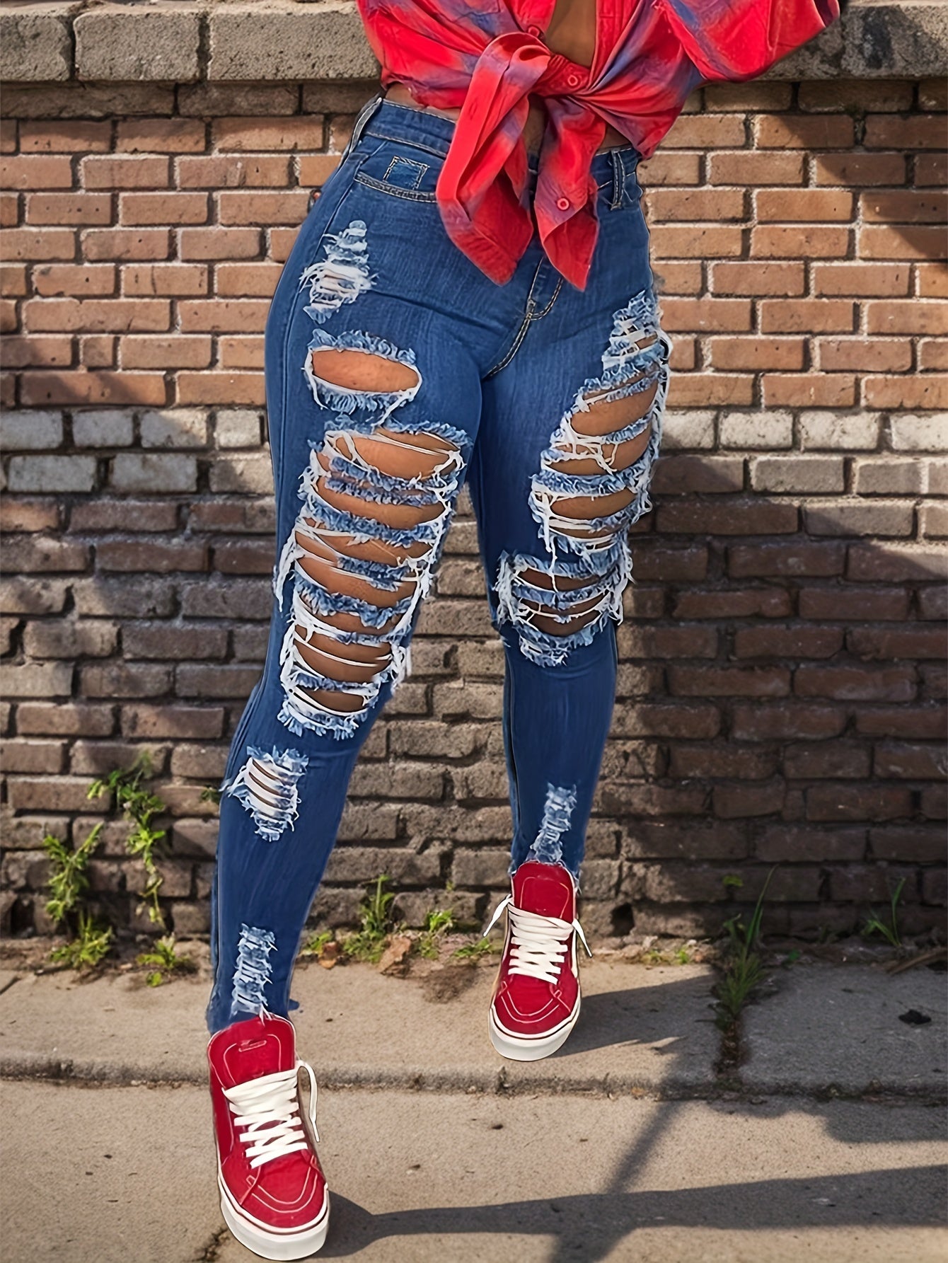 Stretchy Petite Fit Ladies Jeans - Cross-Border Fashion, Tight Cut, Small Feet, Comfortable, High-Quality Denim, Versatile, and Chic